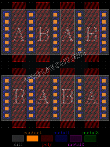 Centroid-symmetrical-match-mos-layout