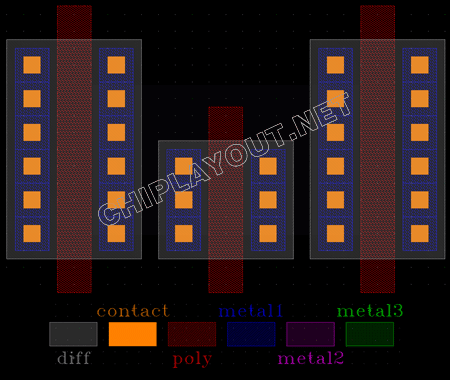 different-width-mos-layout