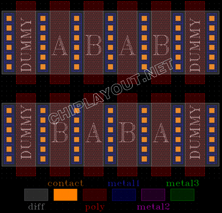 dummy-mos-match-mos-layout